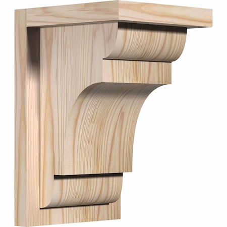 Ekena Millwork New Brighton Smooth Corbel w/Backplate, Douglas Fir, 7 1/2"W x 8"D x 12"H COR08X08X12NEB01SDF